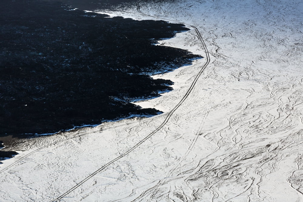 Volcano Eruption at the Holuhraun Fissure Bardarbunga Volcano Iceland Canvas Art - Panoramic Images (27 x 9)
