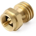 thumbnail image 1 of Volcano Grills Brass Propane Valve Adapter for 1 lb LP Tank – Portable Camping Grill & Stove Connector, Durable Brass Fitting, Compact Outdoor Cooking Accessory, 1 of 3