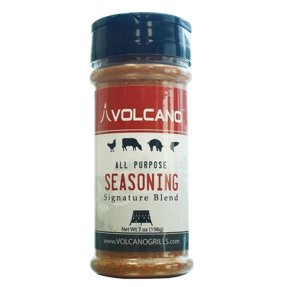 Volcano Grills Signature All-Purpose Grilling Seasoning – BBQ Spice Blend for Beef, Chicken, Pork & Vegetables, No MSG, Outdoor Cooking & Roasting Rub, Made in USA