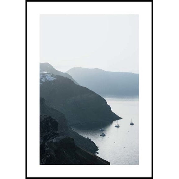 Volcano Island Poster Wall Art, Modern Wall Decor For Living Room Bedroom, 24x36 UNFRAMED