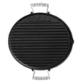 thumbnail image 1 of Volcano Reversible Cast Iron Grill Pan Griddle Skillet for Volcano Collapsible Grill, Dual-Sided Flat & Ribbed Cooking Surface, Pre-Seasoned Round Plate, Portable Outdoor Camping Cooking Accessory, 1 of 1