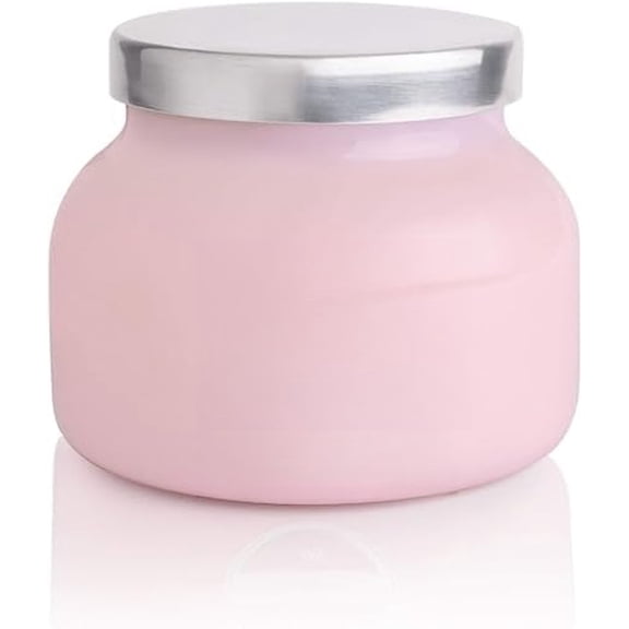 Volcano Scented Candles - Luxury Glass Jar Candles for Home Scented with Tropical Fruit & Sugared Citrus - Soy Wax Blend -  Volcano - Bubblegum Color (19 oz)