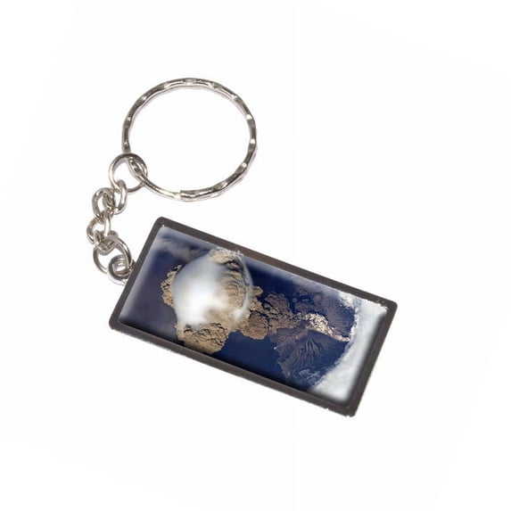 Volcano Volcanic Eruption Keychain Key Chain Ring