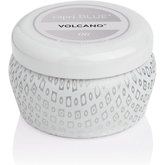 Volcano White Mini Tin Candle