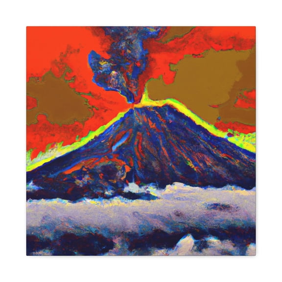 Volcano in Technicolor - Canvas