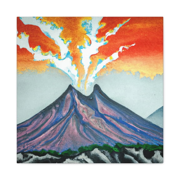 Volcano's Blazing Lava - Canvas