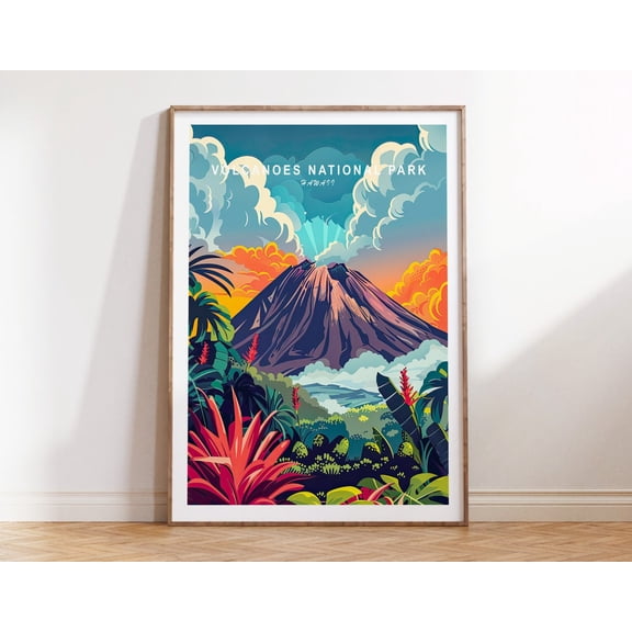 Volcanoes National Park Hawaii Nature Print, Unframed Paper Print Size 8x12
