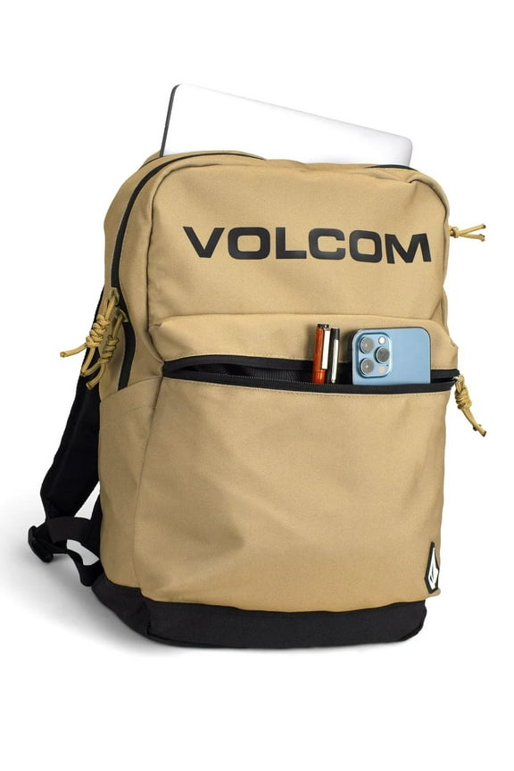 26L 3 Compartment School Khaki Backpack