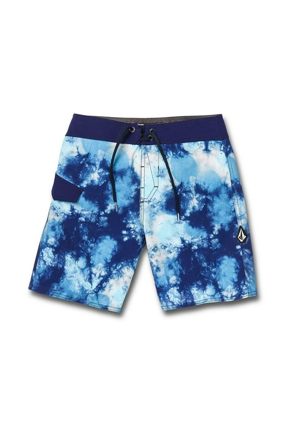 Big Boys Saturated MOD Stretch Tie-Dyed Board Shorts, Niagara, Size 25