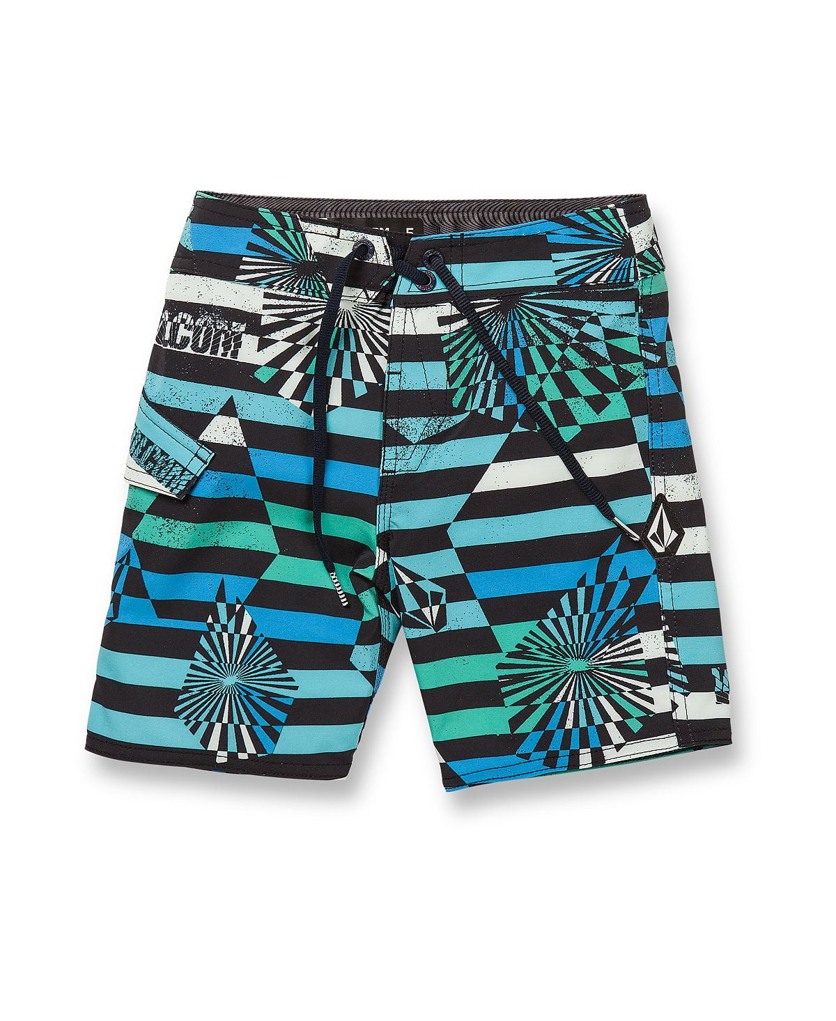 LITTLE BOYS CORAL MORPH TRUNK - BLACK