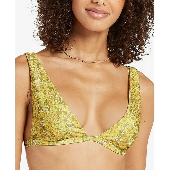 Volcom CITRON Juniors' Everything Bud Printed Bikini Swim Top, US Large
