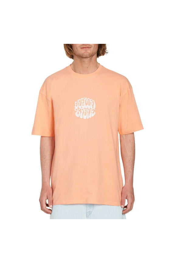 Cotton SS T-Shirt ~ Circle Trip peach
