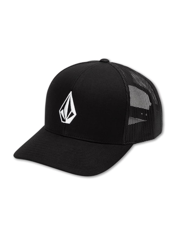 Curved Peak 6 Panel Snapback Cap ~ Full Stone Cheese black