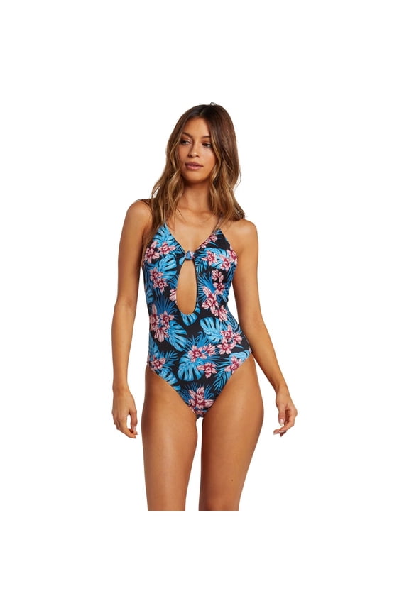 FLORAL MULTI Juniors' One Piece Swimsuit, US X-Small