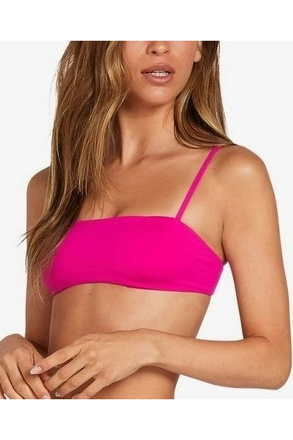 FUCHSIA Juniors' Simply Seam Croplette Bikini Swim Top, US Large