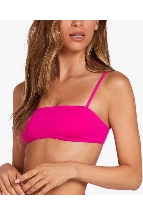 FUCHSIA Juniors' Simply Seam Croplette Bikini Swim Top, US Medium