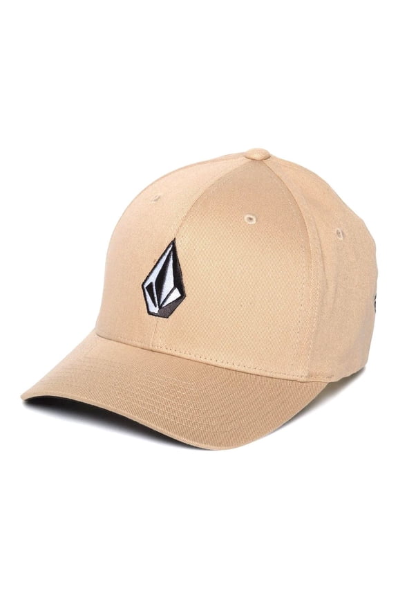 Mens 6 panel Flexfit Cap ~ Full Stone Flexfit khaki