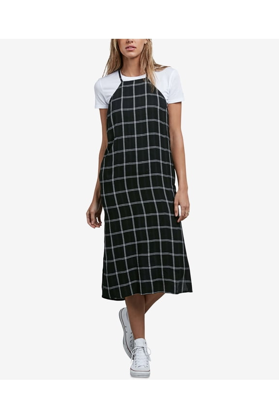 Juniors T Back Midi Dress Black S