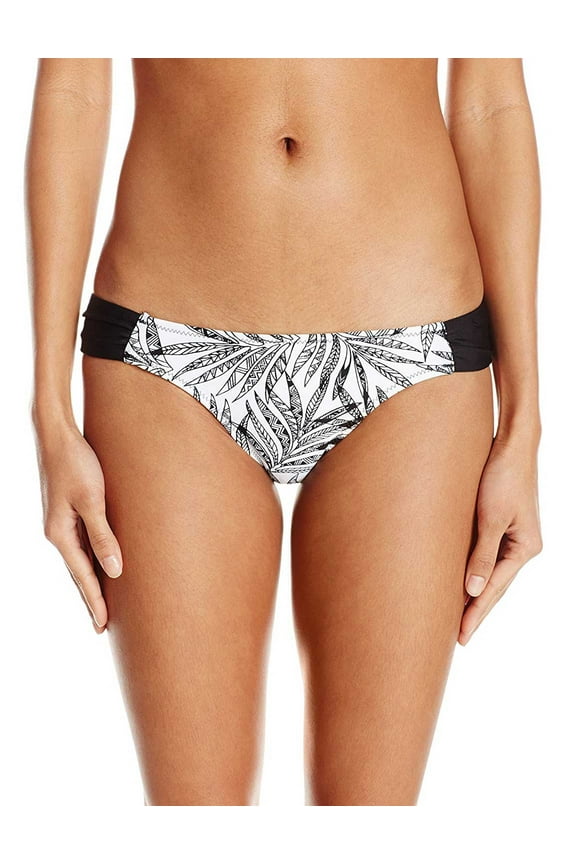 Leaf Me Alone Modest Bikini Bottom Small S Black Womens Swimsuit