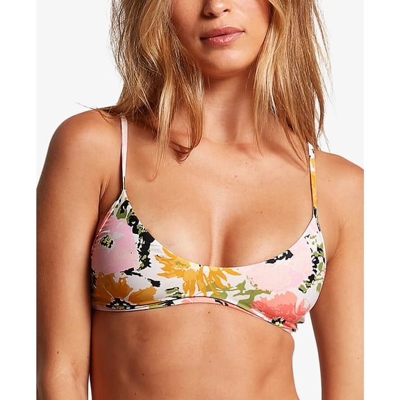 Volcom MULTI Juniors' Counting Down Printed Bikini Swim Top, US X-Large