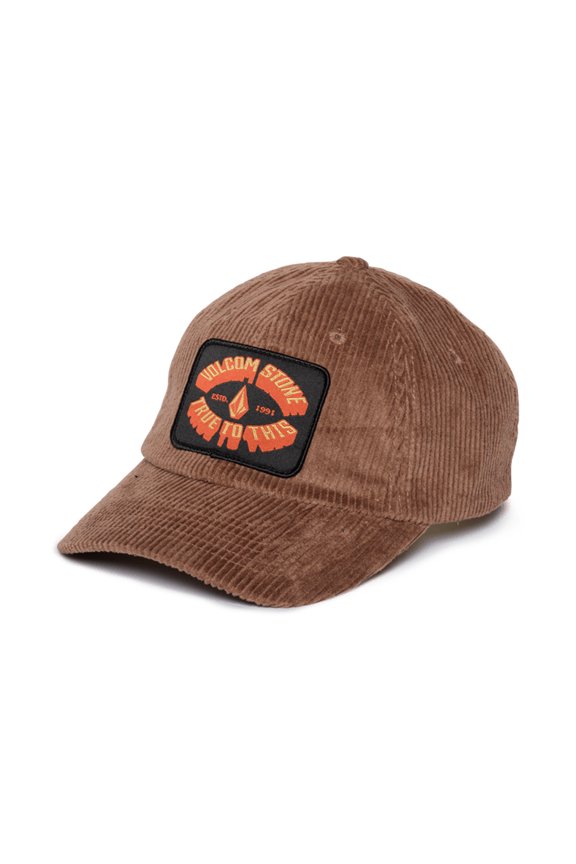 Mechanic Adjustable Flat Peak Cap Dusty Brown men
