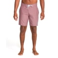 thumbnail image 1 of Volcom Men's 18" Boardshorts – Stretch Swim Trunks with Drawstring Waist and Back Flap Pocket, Size-38, Color-Lawton Bordeaux Brown, 1 of 6