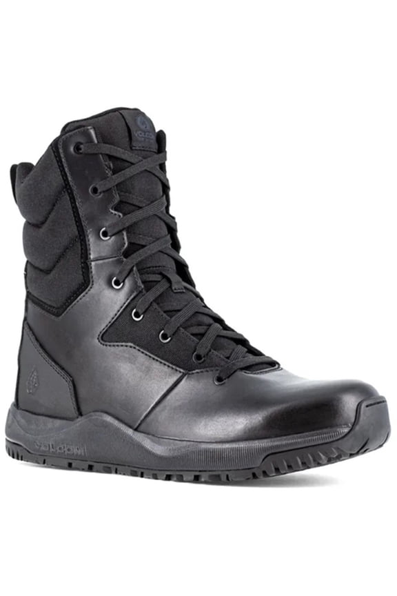 Men's 8" Tactical Side-Zip Work Boot Soft Toe Black 8 EE US