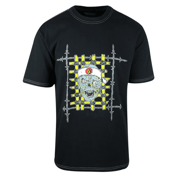 Volcom Men's Black Richard French S/S T-Shirt (S44)