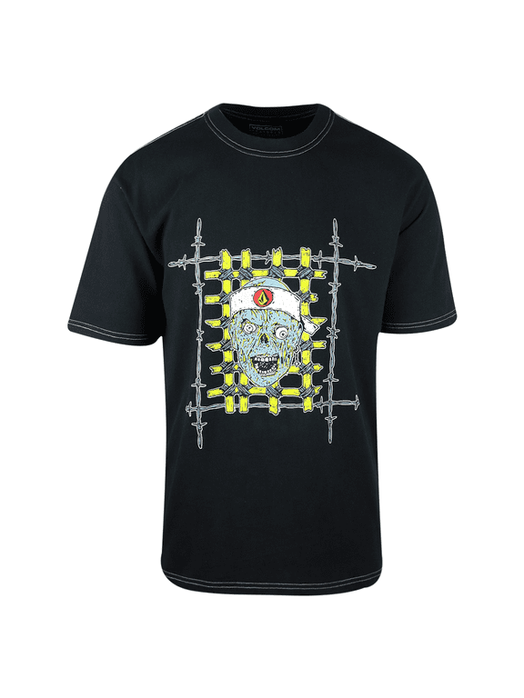 Men's Black Richard French S/S T-Shirt (S44)