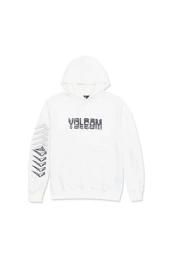 Men's Cement Pullover Hoodie Fleece Sweatshirt, Off White Heather, XL