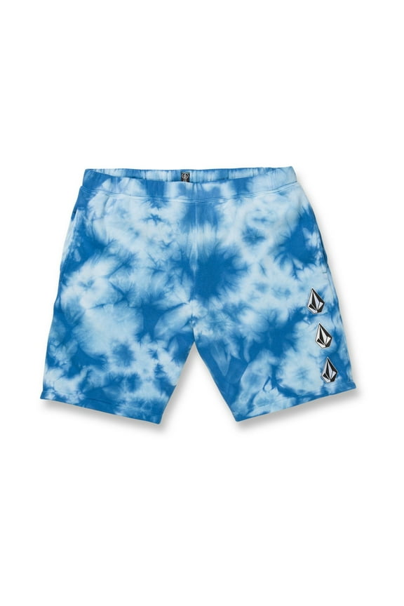 Men's Iconic Stone Fleece Shorts Blue Size Medium