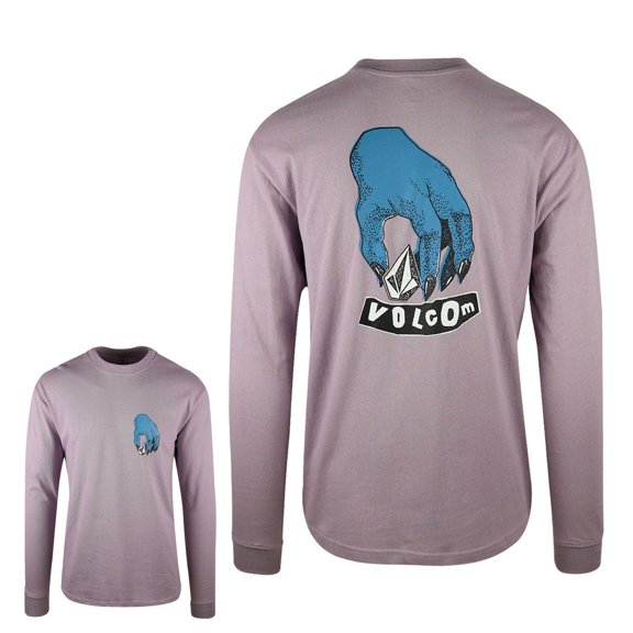 Volcom Men's Purple Stone Blue Hand L/S T-Shirt