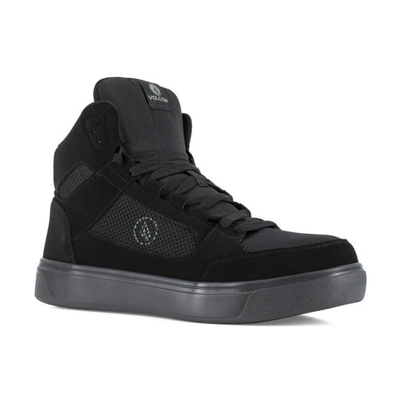 Volcom Men's Skate Inspired High Top Work Shoes Composite Toe Black 12 D(M) US