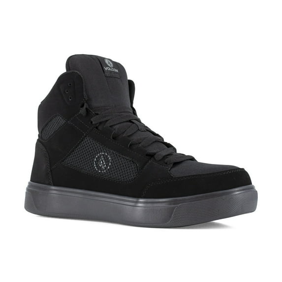 Volcom Men's Skate Inspired High Top Work Shoes Composite Toe Black 4.5 D(M) US