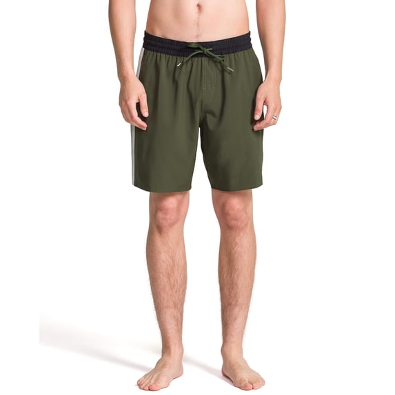 Volcom Men's Standard Jones 18" Swim Surf Trunk Boardshort, Size-Large, Color-DUFFLE BAG