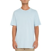 Volcom Men's T- Shirt ~ Solid Stone Emblem blue
