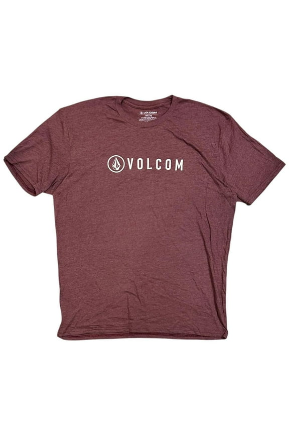 Men's T-Shirt Stone Logo Short Sleeve Tee (XX-Large, Maroon Heather)