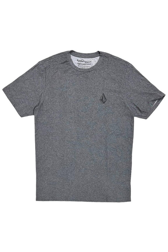Men's T-Shirt Stone Tech Quick Dry High-Performance Fabric Tee (Large, Charcoal Heather)