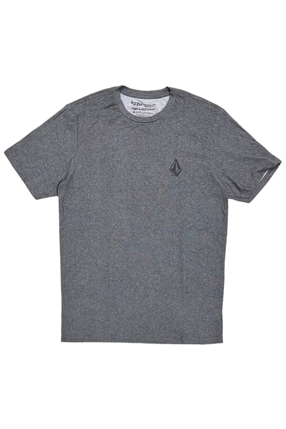 Men's T-Shirt Stone Tech Quick Dry High-Performance Fabric Tee (Small, Charcoal Heather)
