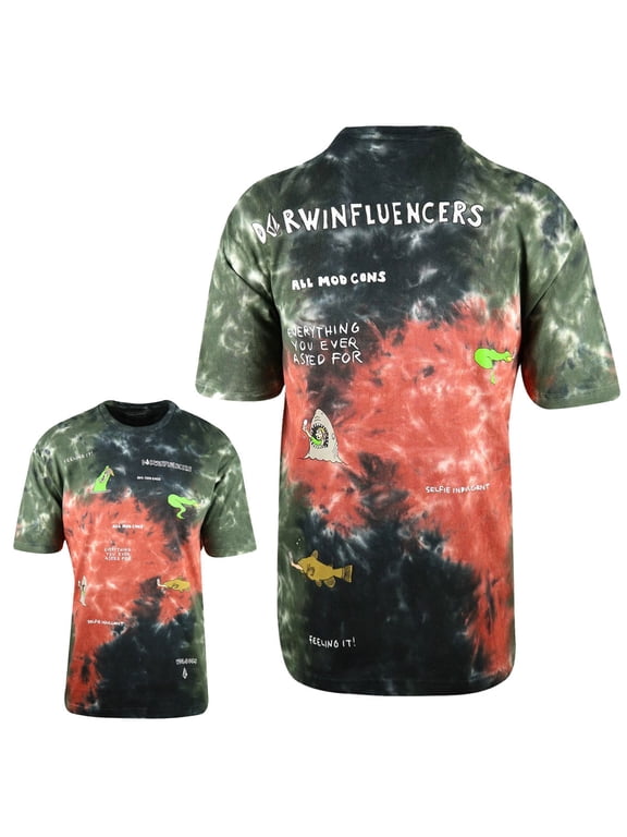 Men's Tie Dye Animoscillator Dorwinfluencers S/S T-Shirt (S41)