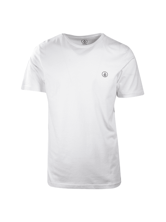 Men's White Circle Blank S/S T-Shirt