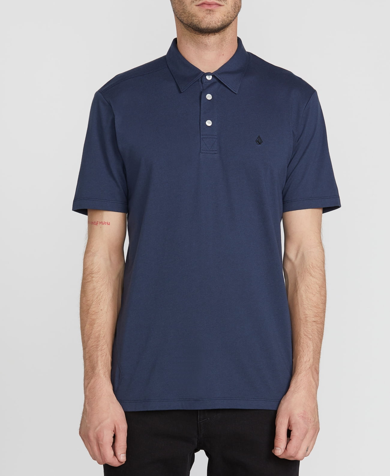 Volcom Men's Solid Stone Modern Fit Short Sleeve Pocket T-Shirt - 100% Cotton Basic Tee