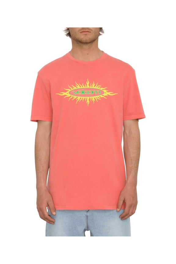 Nu Sun PW Short Sleeve T-Shirt Washed Ruby men in size Large