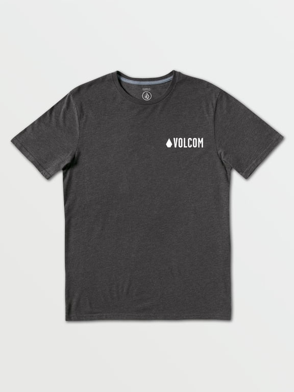 Print Fill Short Sleeve Tee - Heather Black