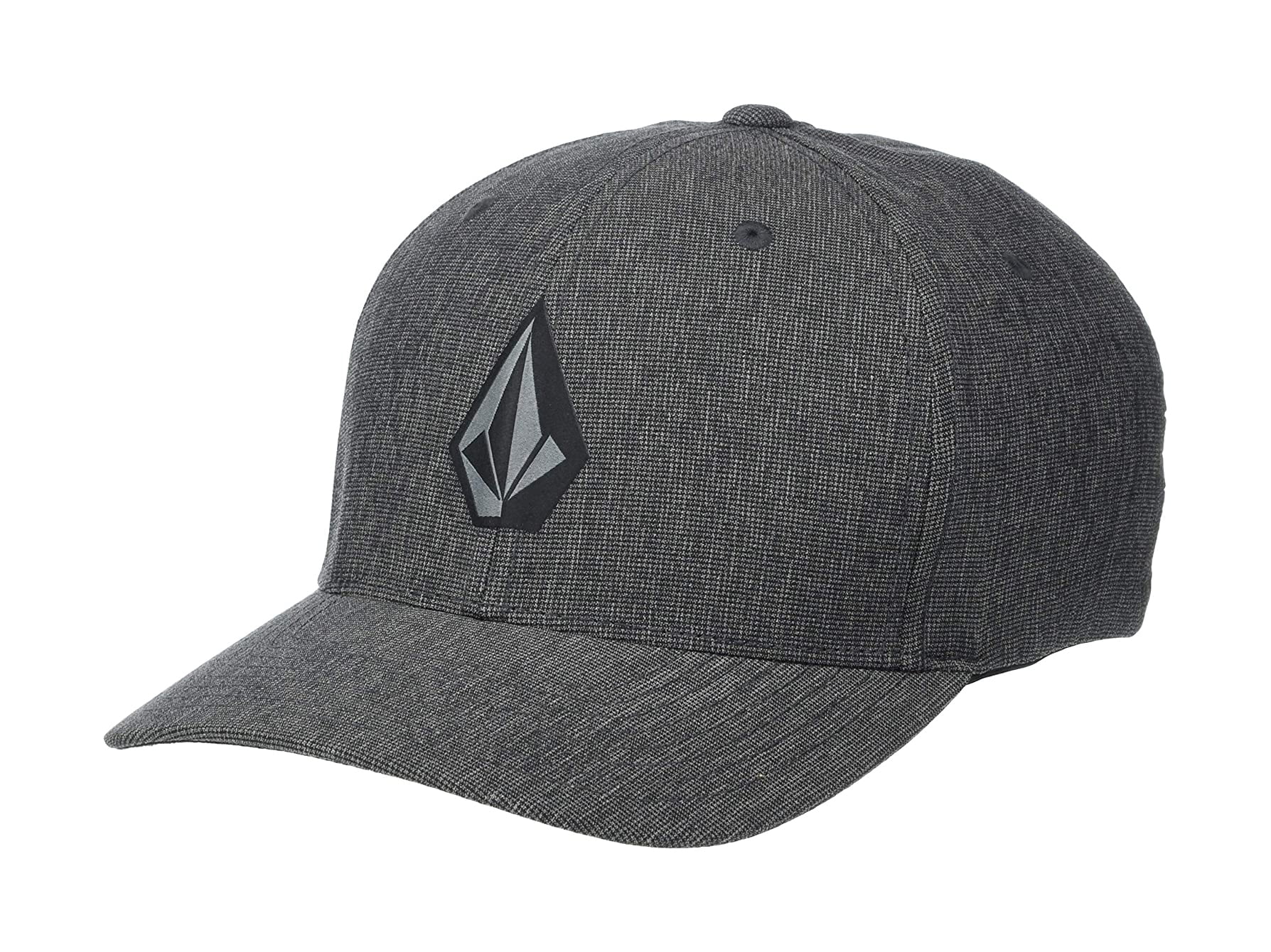 Volcom Men's Hat Stone Tech FlexFit Cap (Small/Medium, Charcoal)