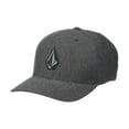 thumbnail image 1 of Volcom Men's Hat Stone Tech FlexFit Cap (Small/Medium, Charcoal), 1 of 3