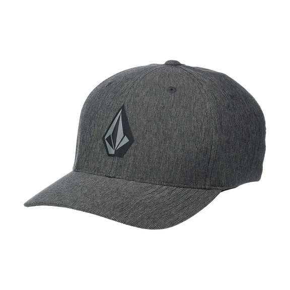 Volcom Men's Hat Stone Tech FlexFit Cap (Small/Medium, Charcoal)