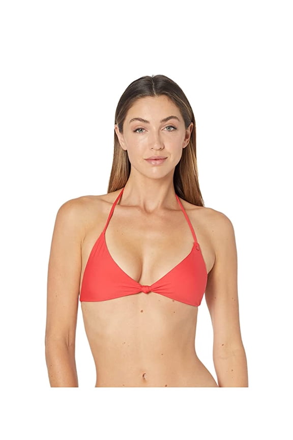TRUE RED Juniors' Simply Seamless Triangle Bikini Swim Top, US X-Small