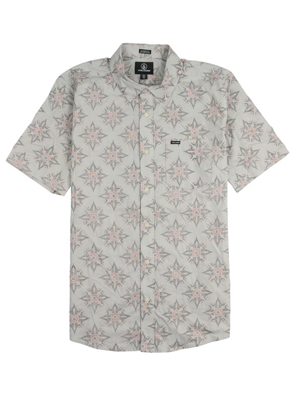 Throwing Star Short Sleeve Button Down Shirt