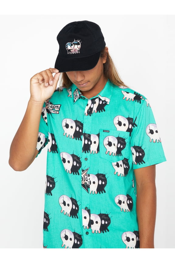 V Entertainment Pepper Flat Peak Cap Black men